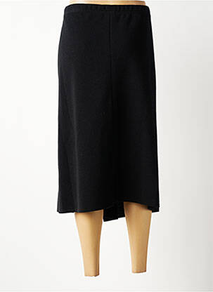 Jupe mi-longue coupe droite noir 20/20 femme