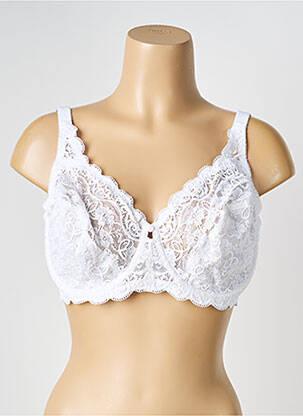 Soutien-gorge tissage dentelle haut soutien-gorge emboitant blanc TRIUMPH femme