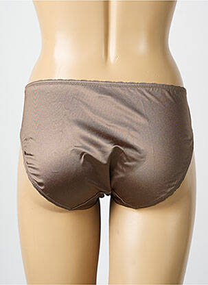 Culotte tissage satiné marron TRIUMPH femme