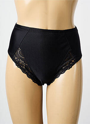 Culotte haute tissage satiné noir TRIUMPH femme