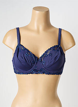 Soutien-gorge effet matière satinée haut soutien-gorge emboitant bleu TRIUMPH femme