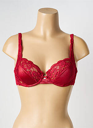 Soutien-gorge effet matière satinée haut soutien-gorge emboitant rouge TRIUMPH femme