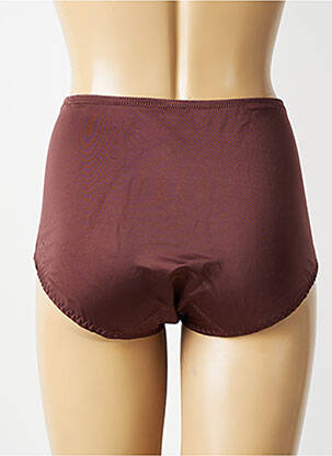 Culotte haute tissage satiné marron TRIUMPH femme
