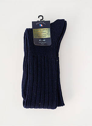 Chaussettes stretch bleu PERRIN homme