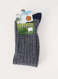 Chaussettes maintien élastique bleu PERRIN homme