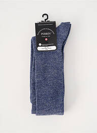 Chaussettes tissage chiné bleu PERRIN homme