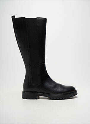 Bottes matière lisse talon plat jusqu'à 3cm noir ACEBOS femme