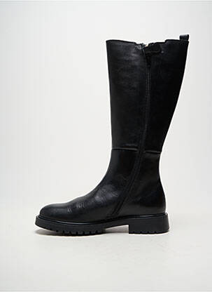 Bottes matière lisse talon plat jusqu'à 3cm noir ACEBOS femme