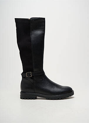 Bottes matière lisse talon plat jusqu'à 3cm noir ACEBOS femme