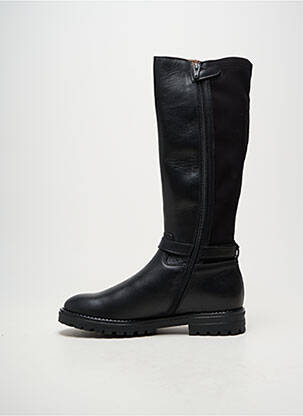 Bottes matière lisse talon plat jusqu'à 3cm noir ACEBOS femme