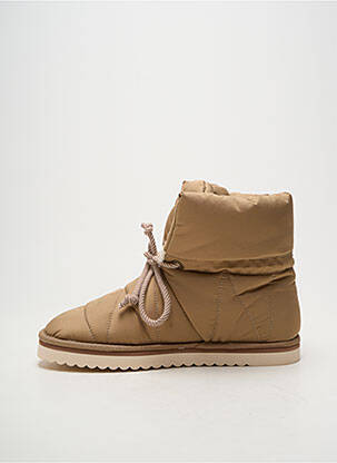 Bottines/boots matière lisse talon plat jusqu'à 3cm beige ARMISTICE femme