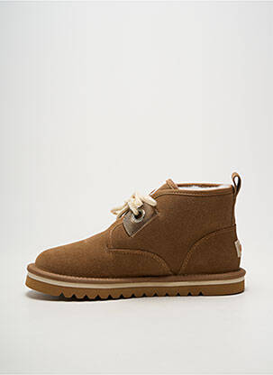 Bottines/boots matière lisse talon plat jusqu'à 3cm marron ARMISTICE femme