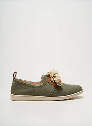 Slip ons fermeture lacets talon plat jusqu'à 3cm vert ARMISTICE femme