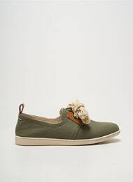 Slip ons bout rond talon plat jusqu'à 3cm vert ARMISTICE femme