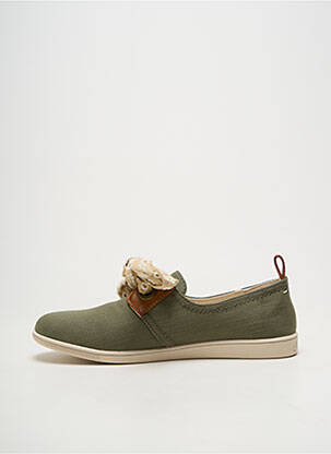 Slip ons fermeture lacets talon plat jusqu'à 3cm vert ARMISTICE femme