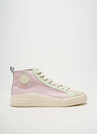 Baskets bout rond talon plat jusqu'à 3cm rose ARMISTICE femme