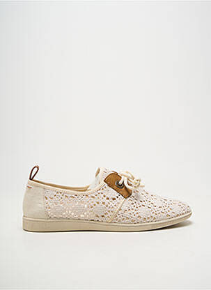 Slip ons bout rond talon plat jusqu'à 3cm beige ARMISTICE femme