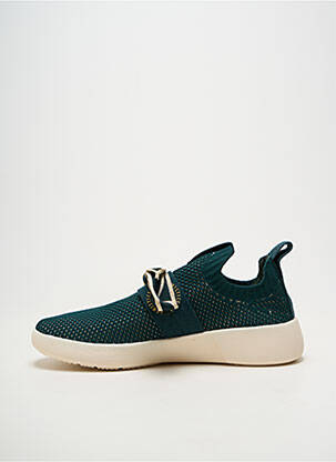 Baskets bout rond talon plat jusqu'à 3cm vert ARMISTICE femme