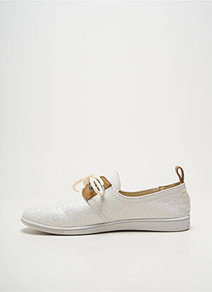 Slip ons fermeture lacets talon plat jusqu'à 3cm blanc ARMISTICE femme