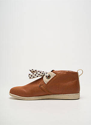 Slip ons bout rond talon plat jusqu'à 3cm marron ARMISTICE femme