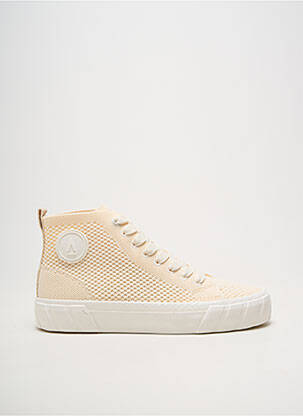 Baskets semelle amovible talon plat jusqu'à 3cm rose ARMISTICE femme