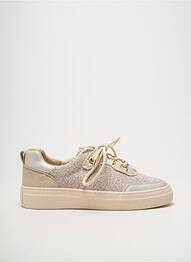 Baskets matière lisse talon plat jusqu'à 3cm beige ARMISTICE femme