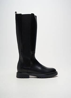 Bottes matière lisse talon plat jusqu'à 3cm noir ACEBOS femme