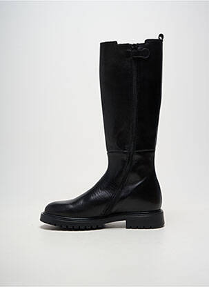 Bottes matière lisse talon plat jusqu'à 3cm noir ACEBOS femme