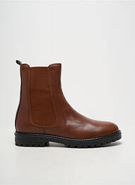 Bottines/boots matière lisse bout rond marron ACEBOS fille
