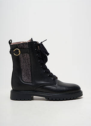 Bottines/boots matière lisse bout rond noir ACEBOS fille