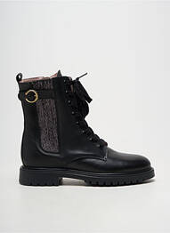 Bottines/boots matière lisse bout rond noir ACEBOS fille