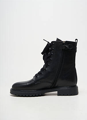 Bottines/boots matière lisse bout rond noir ACEBOS fille