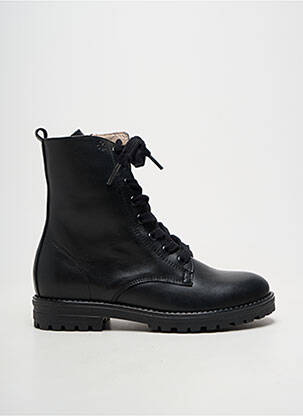 Bottines/boots matière lisse bout rond noir ACEBOS fille