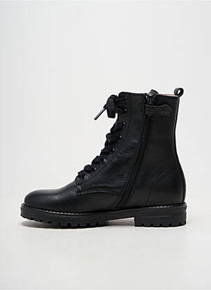 Bottines/boots matière lisse bout rond noir ACEBOS fille