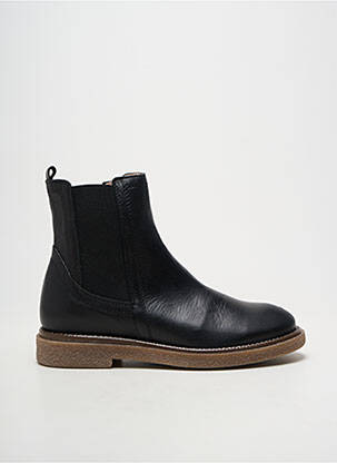 Bottines/boots matière lisse bout rond noir ACEBOS fille
