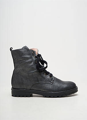 Bottines/boots matière lisse bout rond gris ACEBOS fille