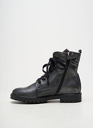 Bottines/boots matière lisse bout rond gris ACEBOS fille