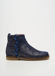 Bottines/boots tissage tissage pailleté bout rond bleu ACEBOS fille