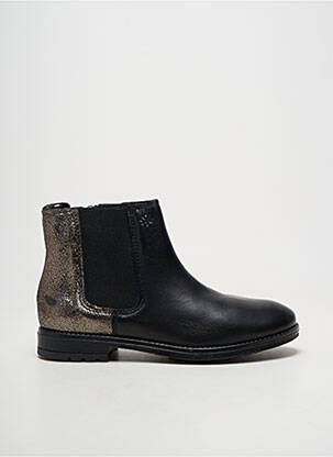 Bottines/boots matière lisse bout rond noir ACEBOS fille