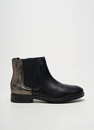 Bottines/boots matière lisse bout rond noir ACEBOS fille