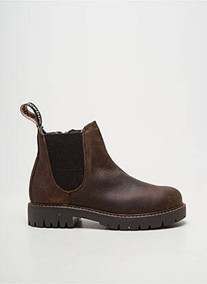 Bottines/boots matière lisse bout rond marron ACEBOS fille