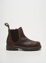 Bottines/boots matière lisse bout rond marron ACEBOS fille