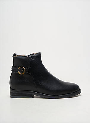 Bottines/boots matière lisse bout rond noir ACEBOS fille