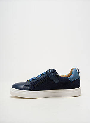 Baskets fermeture zip et lacets bout rond bleu ACEBOS enfant