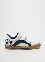 Baskets fermeture scratch bout rond blanc ACEBOS enfant