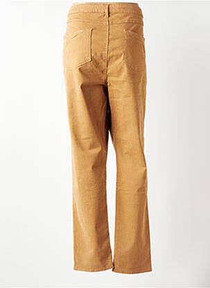 Pantalon droit stretch taille normale marron GUY DUBOUIS femme