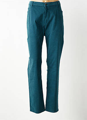 Pantalon droit stretch taille normale vert GUY DUBOUIS femme