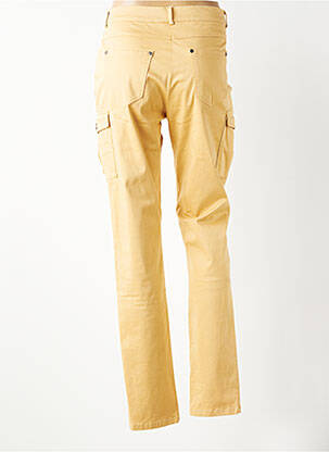 Pantalon droit stretch taille normale jaune MERI & ESCA femme