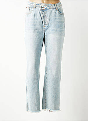 Jeans coupe droite taille normale taille normale bleu FIRSTAGE femme