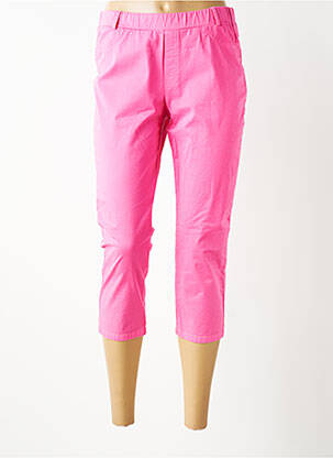 Pantacourt stretch taille normale rose GUY DUBOUIS femme